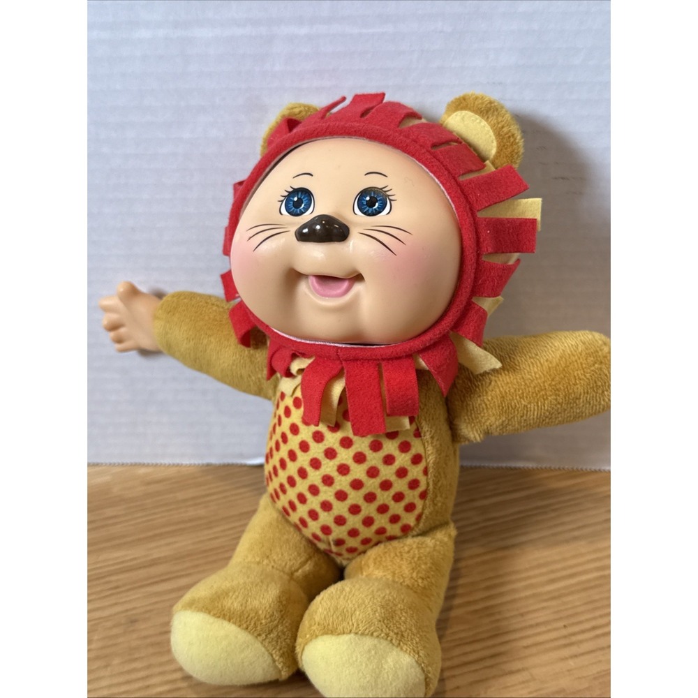 Cabbage Patch Zoo Cuties 9"‎ Doll in Lion Costume Mustard Colored Body Suit